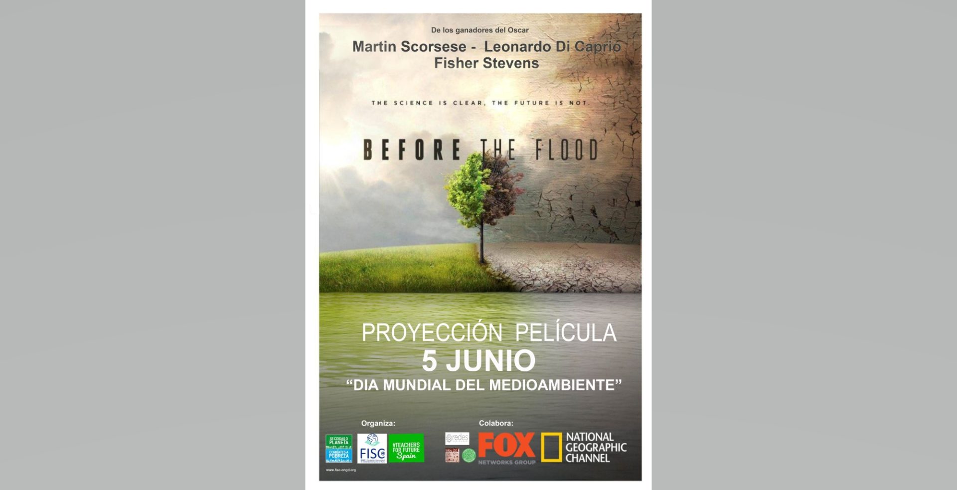 CINE EN LAS AULAS – 5 DE JUNIO – VISIONADO DEL DOCUMENTAL «ANTES DE QUE SEA TARDE»