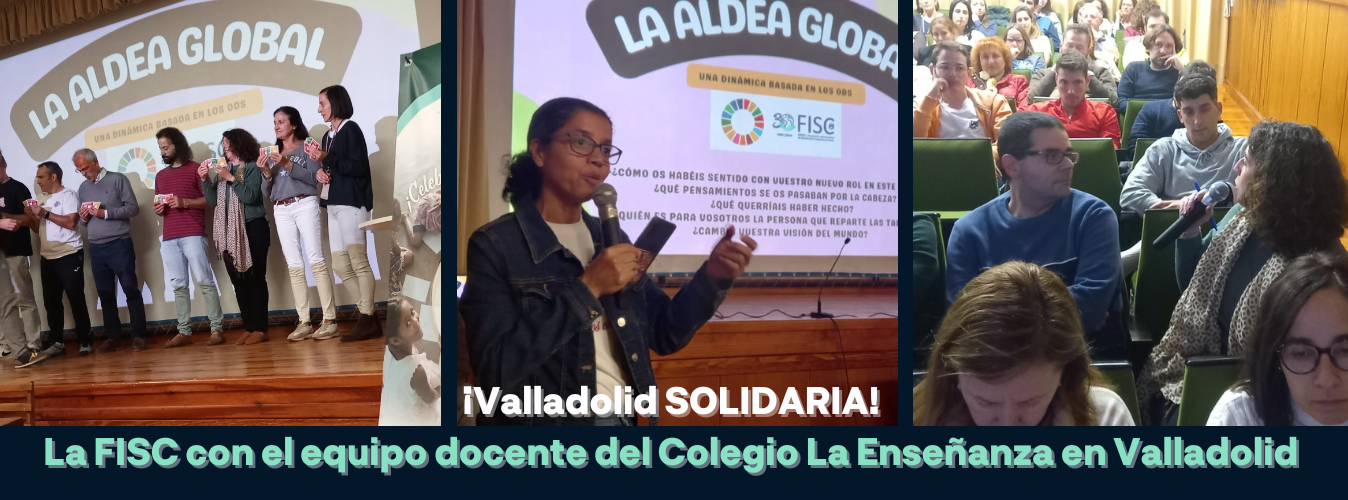 ¡Valladolid SOLIDARIA! La FISC con el equipo docente del Colegio La Enseñanza en Valladolid